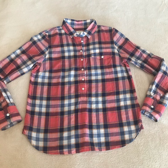 J. Crew Plaid Button Down Shirt - Size S - Picture 5 of 9